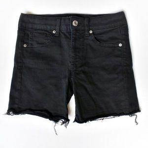 American Eagle Outfitters Black Next Level Stretch Midi Shorts